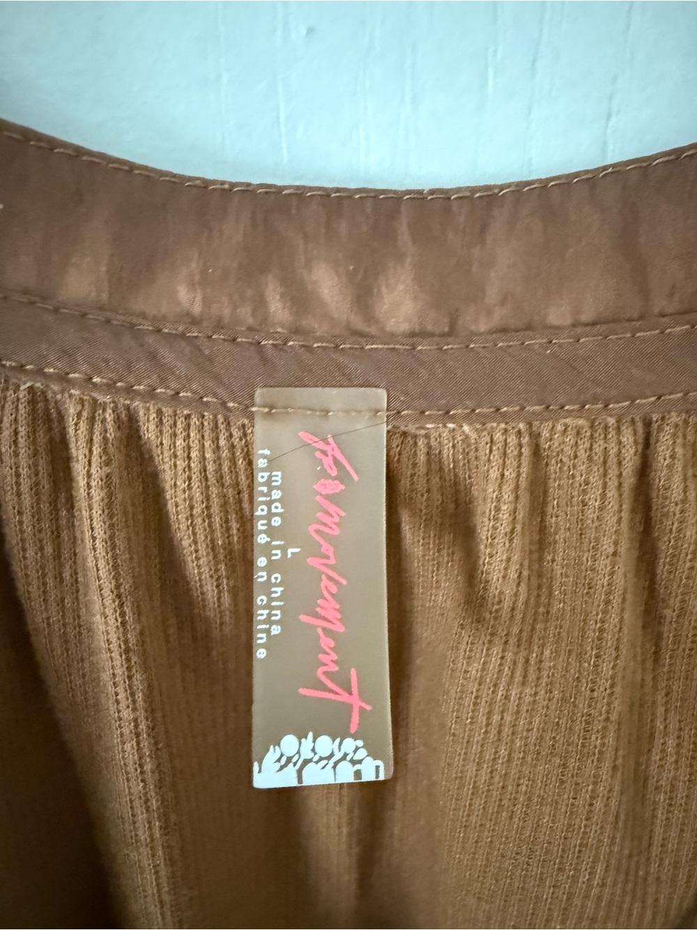 Free People Movement Coppery brown Button-Front Women's Top - Picture 2 of 6